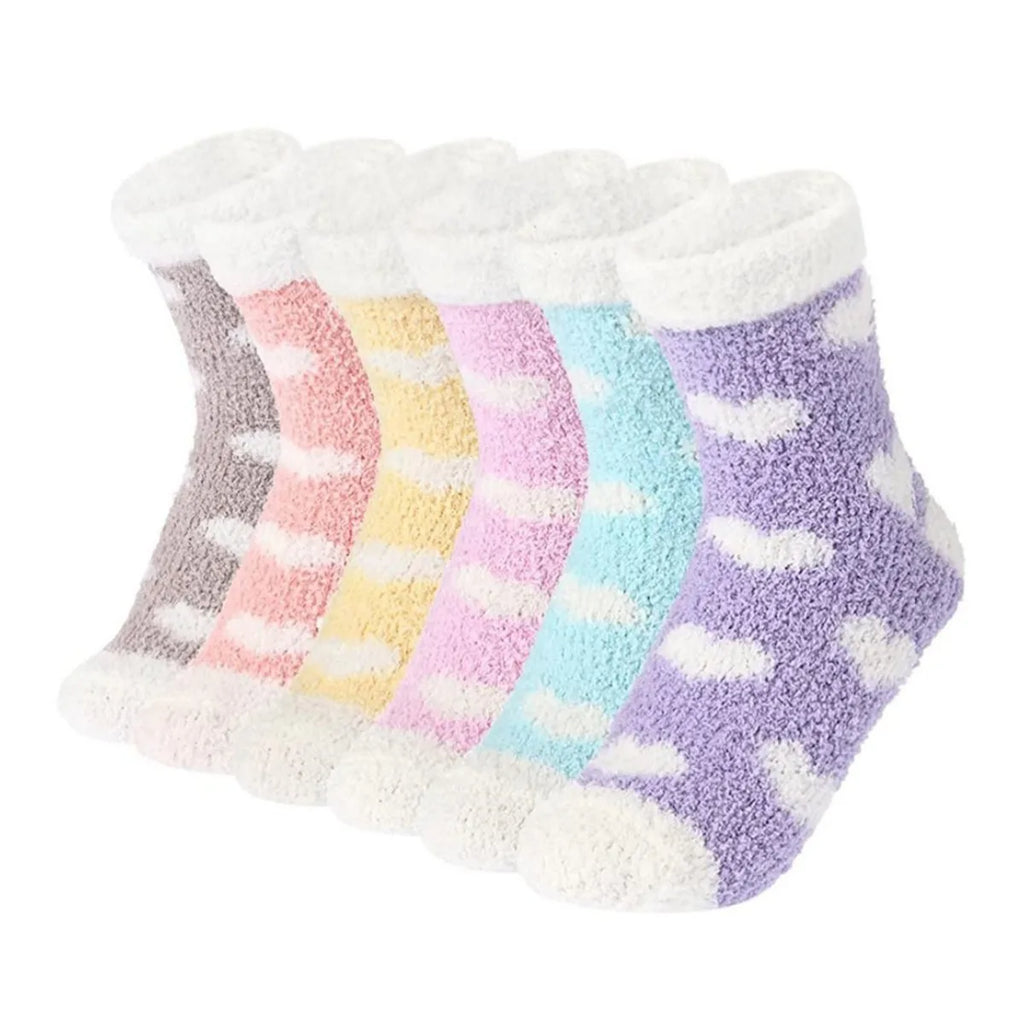 Fluffy Heart Socks