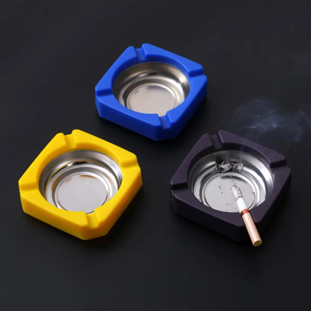 Stainless Steel Square Ashtray