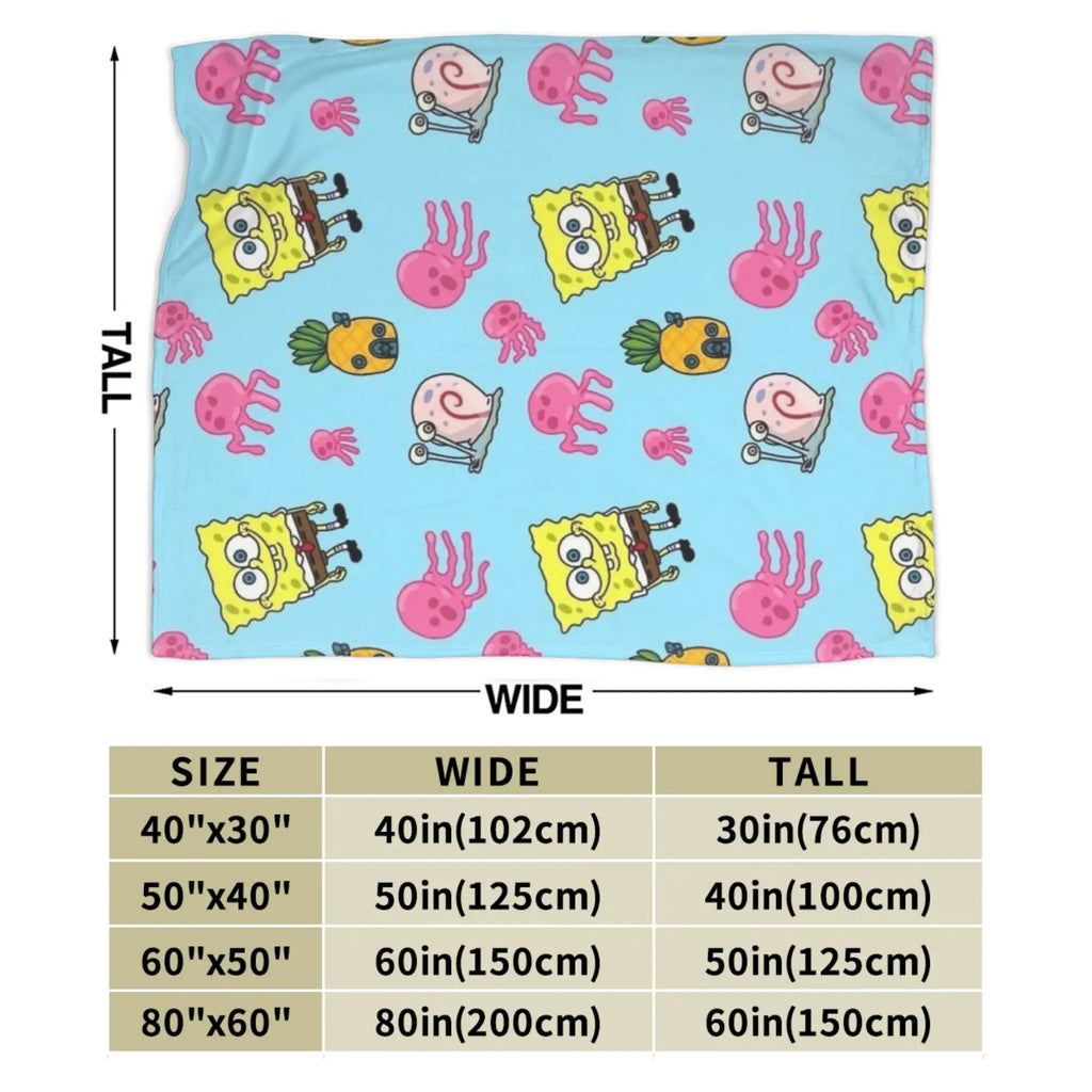 Small SpongeBob Throw Blanket