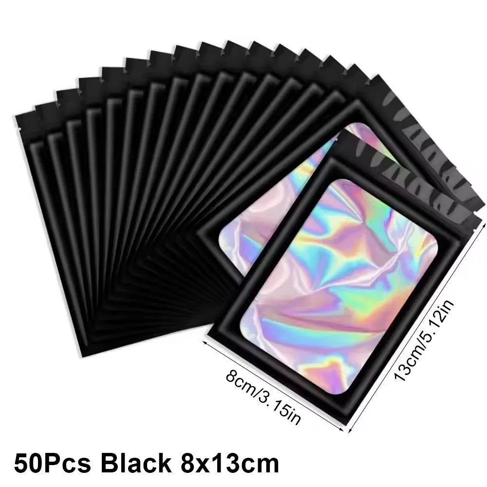 Holographic Black Bags (50 ct)