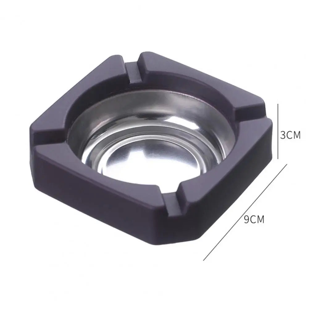 Stainless Steel Square Ashtray
